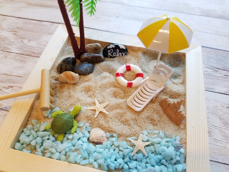 Zen Garden Kit DIY Zen Beach Zen Garden Anxiety Stress Etsy