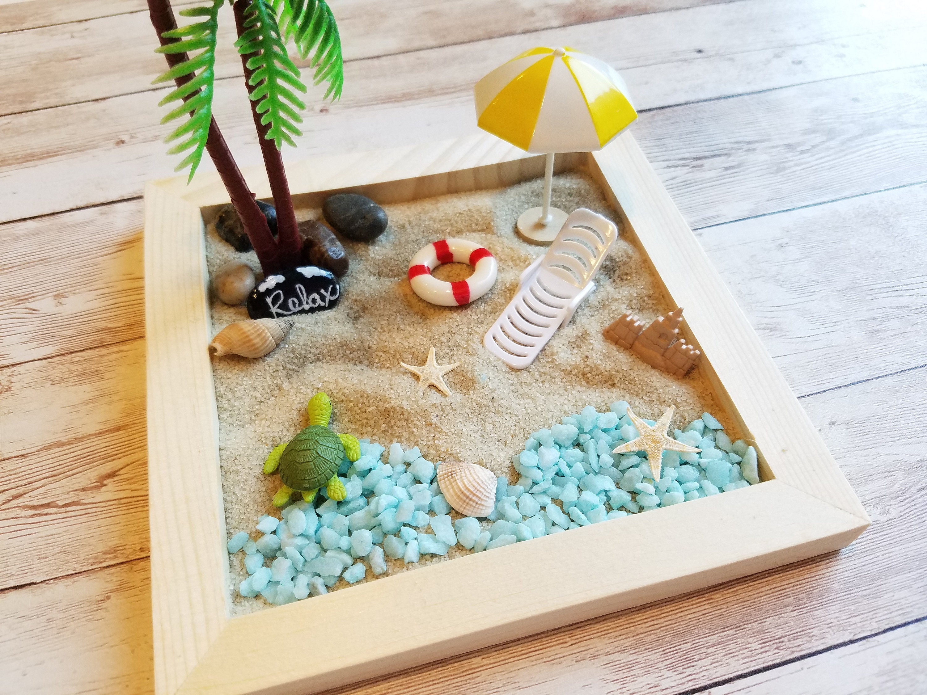 Zen Garden Kit, DIY Zen, Beach Zen Garden, Anxiety Stress Relief