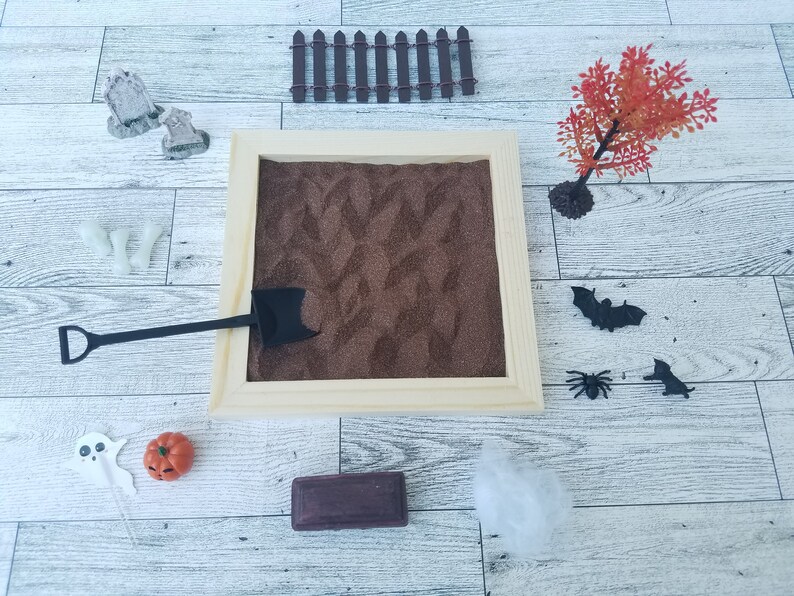 Zen Garden Kit Halloween Graveyard Zen Garden Anxiety Stress Etsy