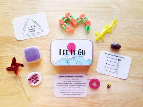 Mini Calm Down Kit for Kids, Coping Skills Box, Desk Fidget Toys , Panic  Anxiety Stress Relief Gift, Self-care Gift, Kid Anxiety, Let It Go -   Canada