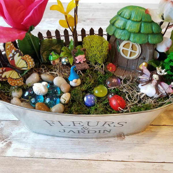 Fairy Garden Kit, Handmade Fairy Doll, Spring Décor, Craft Kit For Kids, Mother's Day Gift, Stress Relief, Fairy Gift, Gnome Gift