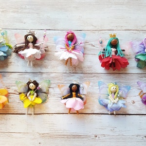 Fairy Doll, Mini Handmade Fairy Doll, Miniature Fairy, Fairy Decoration, Worry Doll , Fairy Gift, Gift For Girls, Fairy Wand, Birthday Gift