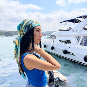 Flexible, modular turban,hair, modular wire headband turban for women with colorful