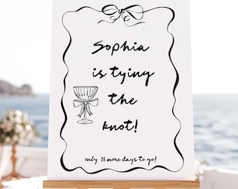 Custom Bridal Shower Welcome Sign Template Editable Bridal Shower Sign Chic Bridal Shower Sign Template Bow Bachelorette Welcome Sign