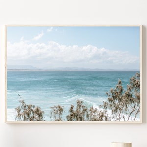 Stampe sulle onde dell&#39;oceano Stampe da spiaggia, Arte della parete costiera, Fotografie sulla spiaggia, Arte della linea costiera, Arte della parete per il surf, Arte stampabile, Stampe digitali