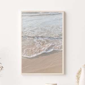 Coastal Printable Waves Print Minimalist Boho Decor Minimalist Wall Art Beach Photography Neutral Beach Prints Beach House Decor