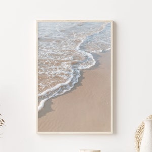 Fine Art Ocean Wave Print Vintage Minimalist Beach House, Fine Art Photography, Printable Wall Decor, Coastal Boho