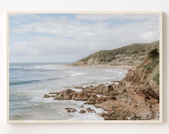 Neutral Print Coastal Printable Art, Modern Minimalist Poster, Printable Wall Decor, Modern Coastal Photography