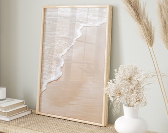 Coastal Wall Art Neutral Beach Prints Wall Art Boho Decor Print Minimalist Wall Art Ocean Poster Landscape Photography