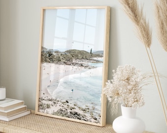 Beach Prints Beach Gallery Wall Art, Soft Coastal Prints, Muted Beach Art, Beachy Photography, Palm Tree, Digital Prints, Printable Posters