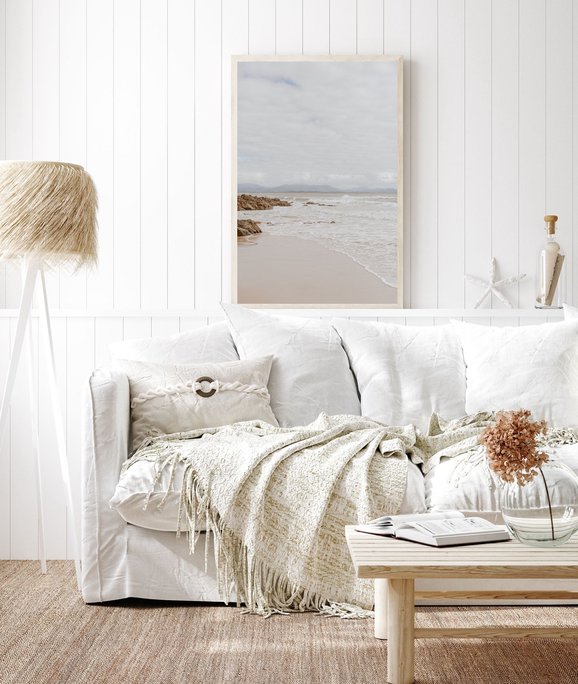 Coastal Wall Art Set of 3 Coastal Prints for Living Room Coastal ...