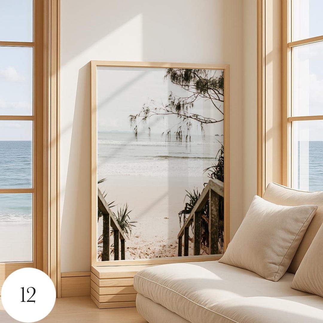 Coastal Wall Art Poster Beach Print Boho Beach Print for Living Room ...