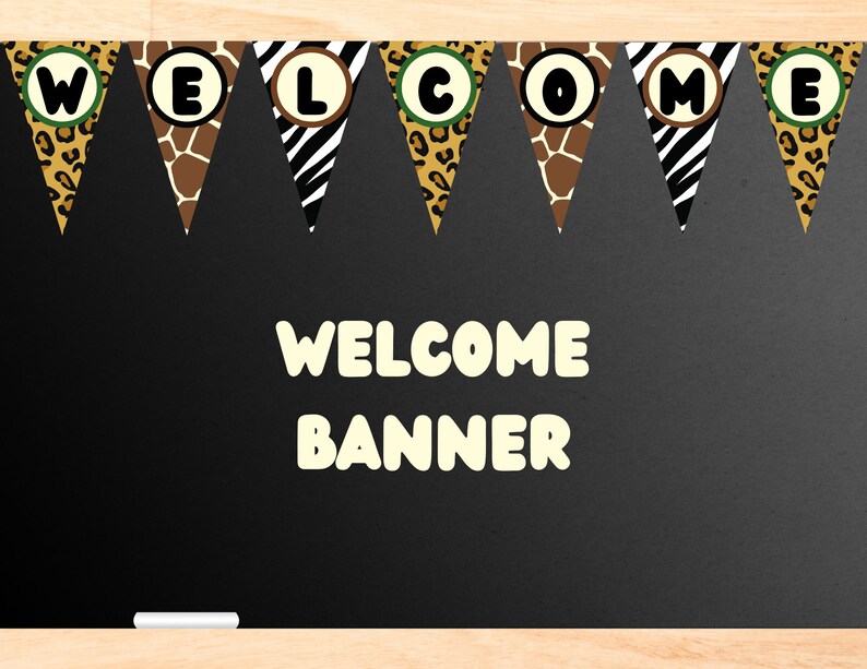 Jungle Theme Classroom Decor Canva Template Editable Etsy