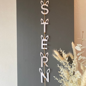 Girlande Ostern aus Papier Frühling Hase Minimalistisch