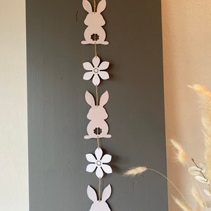 Decoration garland to hang spring Easter