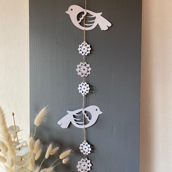 Bird Flowers Pendant Door Decorations Window Decorations Spring