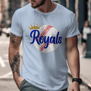 Royals Baseball Graphic Tee, Vintage Style Shirt, Athletic Fan Apparel, Sports Team Supporter, Casual Wear for Men, Gift Idea