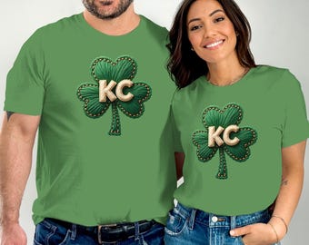 KC Shamrock Shirt | Kansas City St Patrick’s Day Tee | Lucky KC Era Graphic | Green Irish Game Day Outfit for March 17