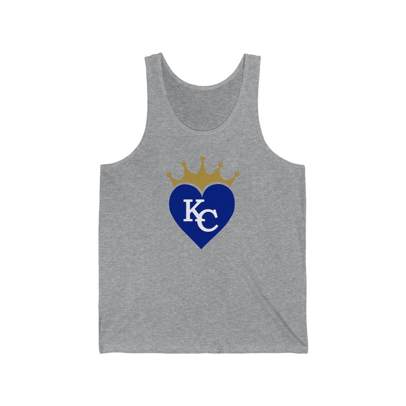 KC Royals Crown Tank Top UNISEX Fit| I Heart Royals | Love Royals Graphic Tee | Forever Royal | KC Pride | Kansas City Tee | Royals Fan image 3