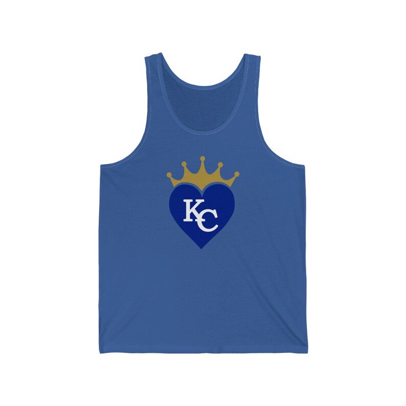 KC Royals Crown Tank Top UNISEX Fit| I Heart Royals | Love Royals Graphic Tee | Forever Royal | KC Pride | Kansas City Tee | Royals Fan image 4
