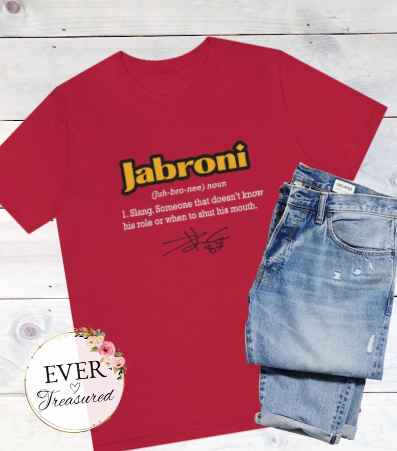 Jabroni Definition Know Your Role Travis Kelce Tshirt Men Etsy