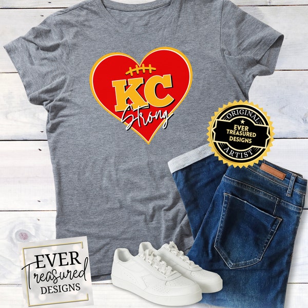 KC Strong Unisex Tee - Portion of proceeds donated | Kansas City Strong Chiefs Rally Victim Support