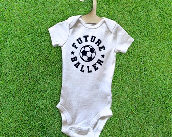 Soccer Ball Baby Onesie | Shower Gift Birthday Outfit Sports | Future Baller | Game Day Outfit
