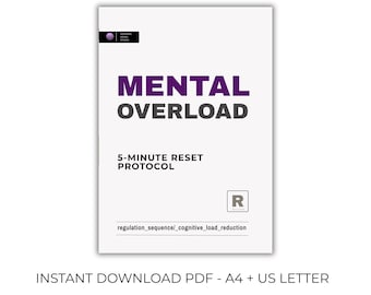 Mental Overload Reset 5-Minute Protocol PDF – Neuroscience-Based Calm Tool