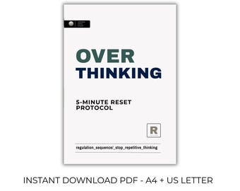 Overthinking Reset 5-Minute Protocol PDF – Neuroscience-Based Mental Clarity Tool
