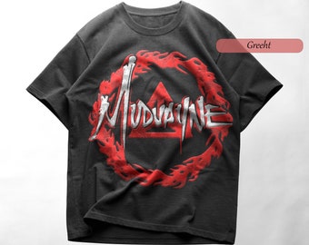 90s Mudvayne Tシャツ Vintage Mudvayne Rock Band T-shirt Double Sided Graphic