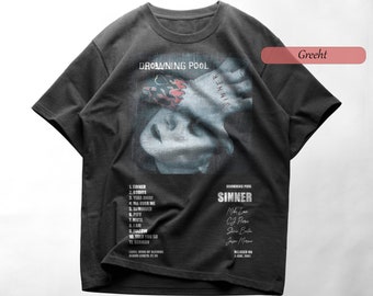 Drowning Pool Shirt - Drowning Pool Tshirt - Drowning Pool Tee - Drowning Pool Album Cover Shirt - Drowning Pool Shirt Sinner Album Cover
