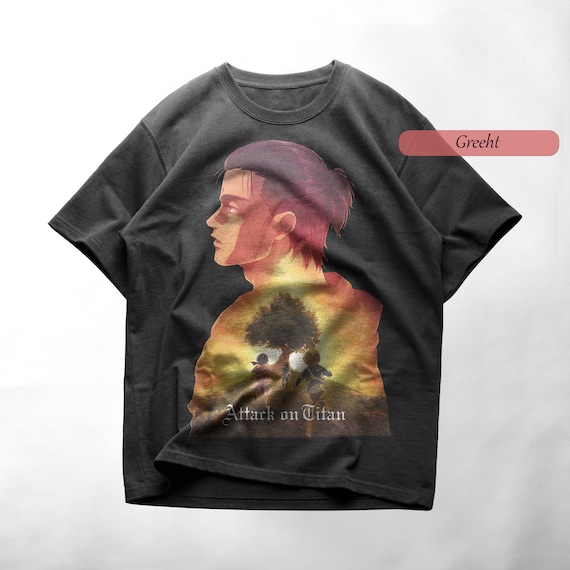 Attack on Titan Shirt Attack on Titan Tshirt Shingeki no Kyojin Shirt  Eren Yeager Shirt Eren Yeager Tshirt Anime Shirt