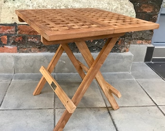 Teak Klapp-Picknick-Tisch / Couchtisch / Terrasse Gartentisch