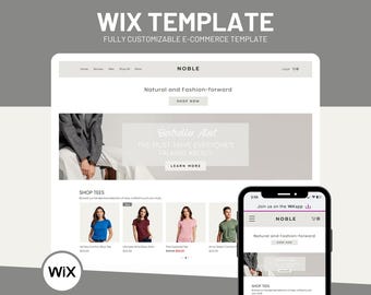 Wix Ecommerce Website Template: Online Store Design