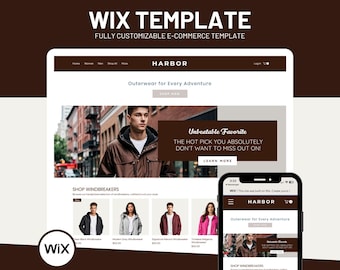 Wix E-hopping Website Template: Onlineshop Design (PDF-Anleitung)