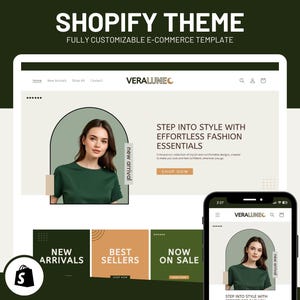 Shopify Theme Shopify Website Design, Summer Shopify Templates, Shopify Website for Boutique, Shopify Design, Shopiify Themes
