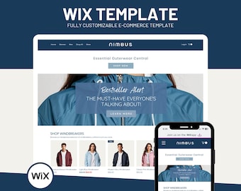 Wix Ecommerce Website Template: Online Store Design