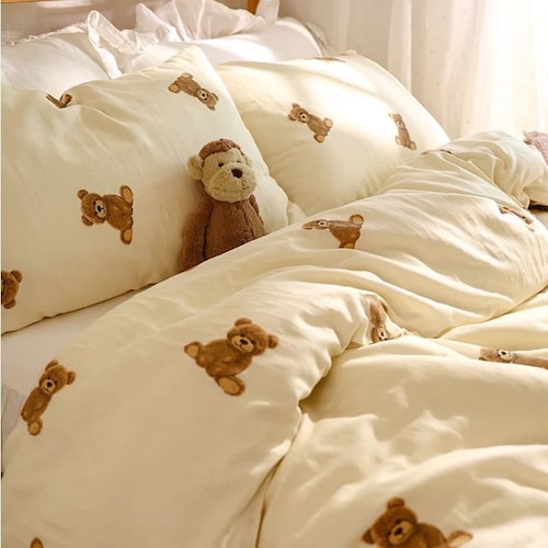Classic Teddy Bear Duvet Cover Set 