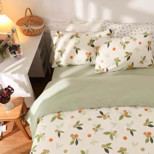 Orange Bedding Etsy