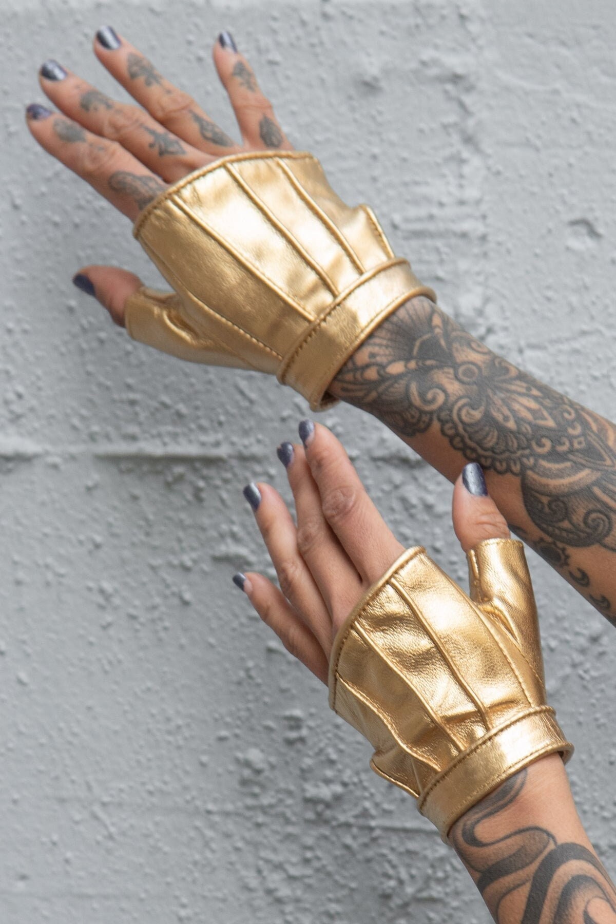5D x Steam Trunk Crop Glove - leather