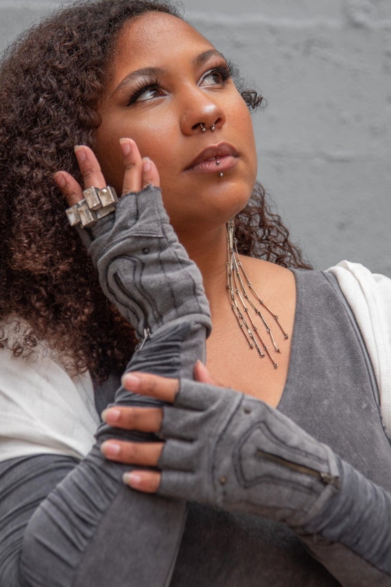 Grey baby gloves deals