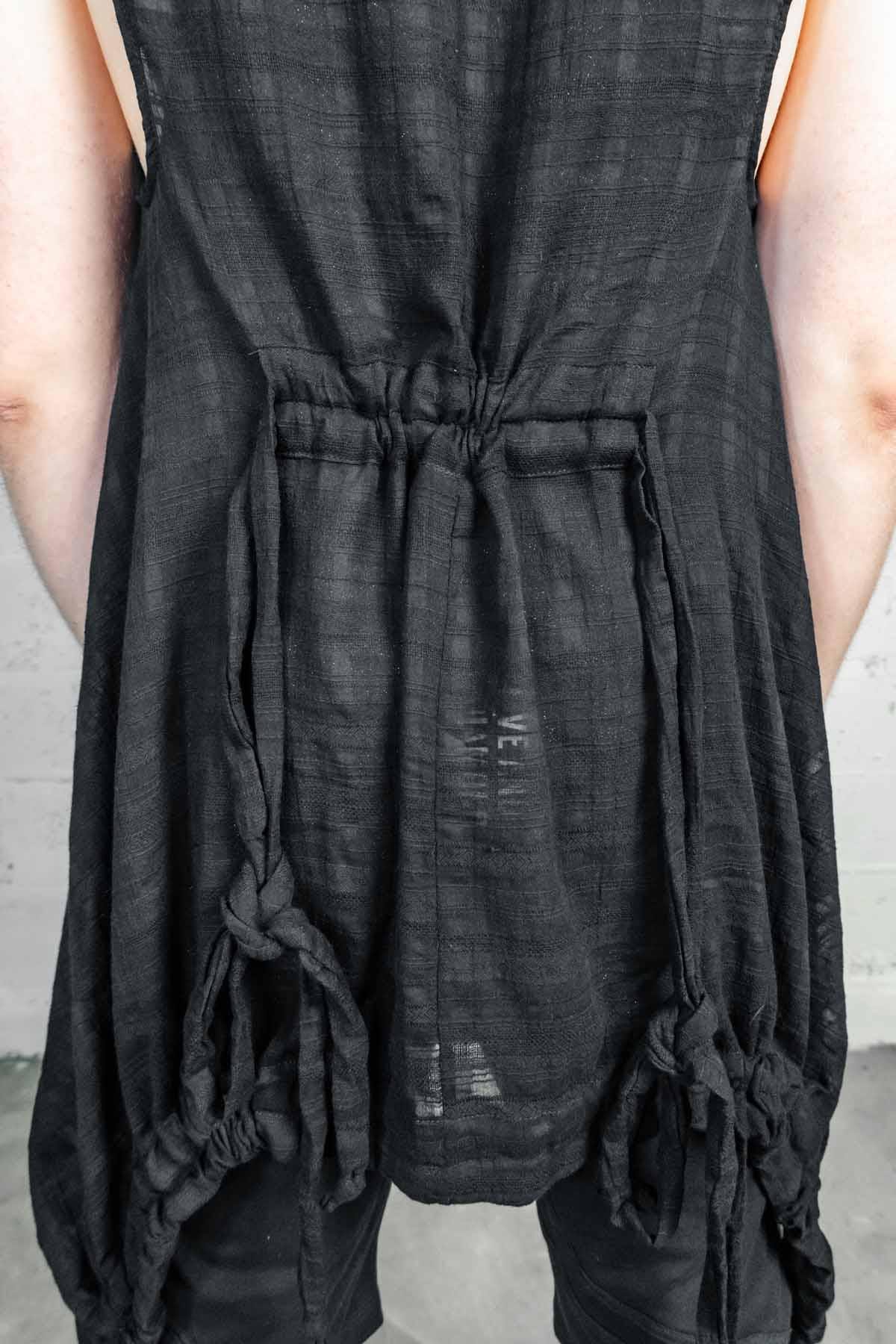 Black Cotton JACQUARD CONVERSION VEST by 5D X Dutchess - Unisex ...