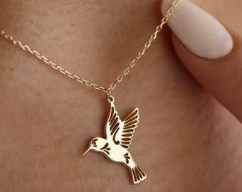 18K Gold Mockingjay Necklace,Elegant Bird Necklace,Bird Jewelry,Statement Pendant, Bird Necklace,The Hunger Games Mockingjay Necklace,