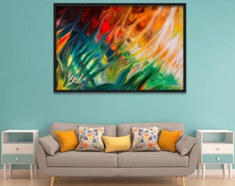 GENESIS Abstract Painting On Canvas Large Modern Print On Wall Art For Home or Office Decor by J. D. Hughes