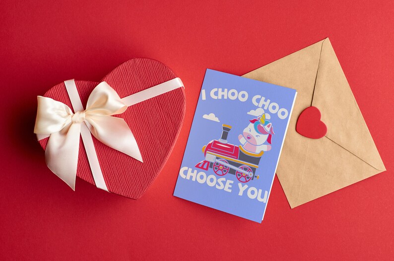Printable 'I Choo Choo Choose You' Anniversary Card - Etsy