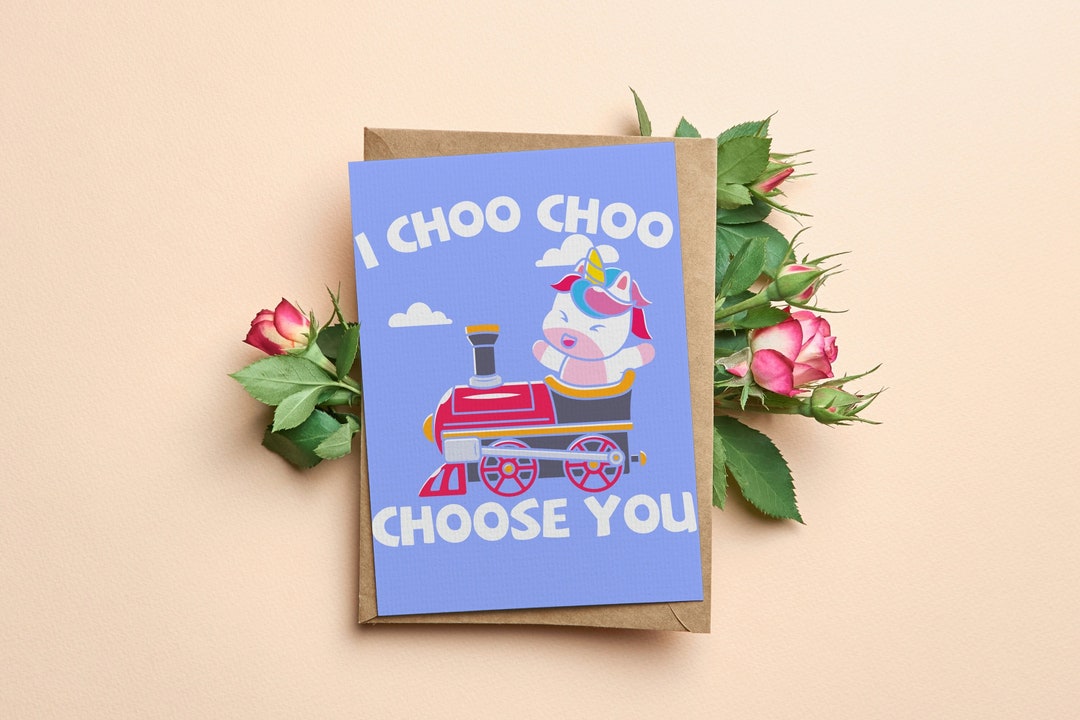 Printable 'I Choo Choo Choose You' Anniversary Card Etsy Printable 'I Choo Choo Choose You' Anniversary Card Etsy