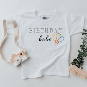 Balloon Birthday Shirt | Any Age Birthday Shirt | Girls Birthday T-Shirt | Cute Birthday Shirt | Birthday Girl Shirt