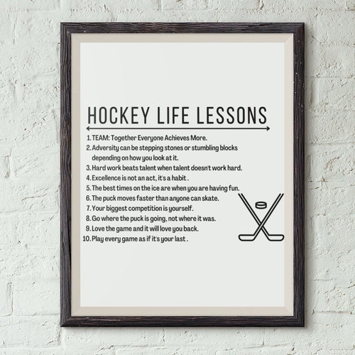 Hockey Poster Hockey Kids Wall Art Ice Hockey Athlete Kids Etsy