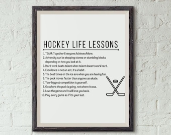 Hockey Poster, Hockey Kids Wall Art, Ice Hockey, athlete kids, Hockey sign, Hockey player, Hockey prints, Bedroom poster, hockey gift son