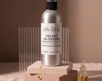 Velvet Blossom Home Linen Mist | Jasmine, Rose, Sandalwood Fragrance 8 oz | 236 ml